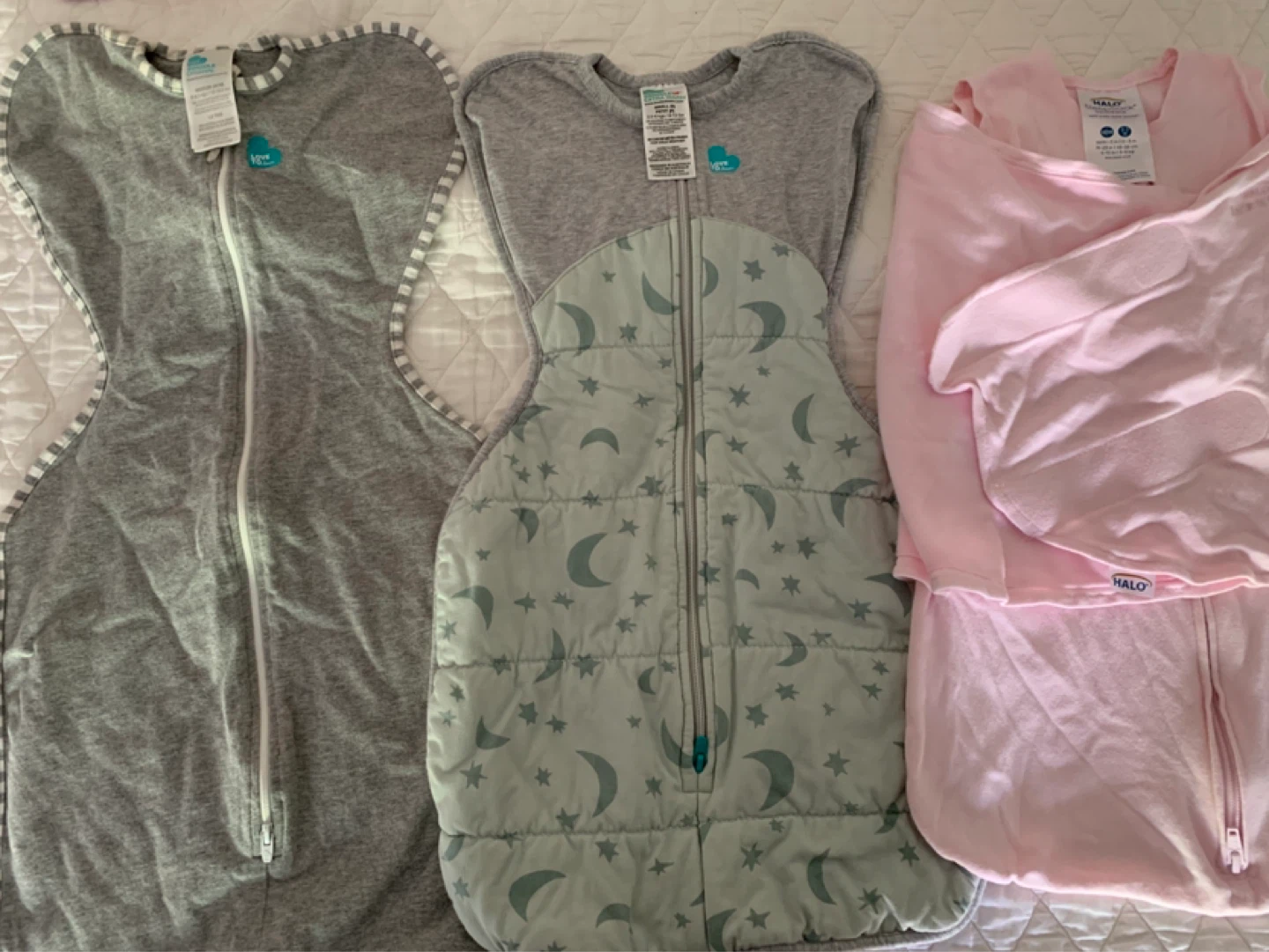 Baby Sleep Sacks, Hats, Bodysuit & Shoes Bundle