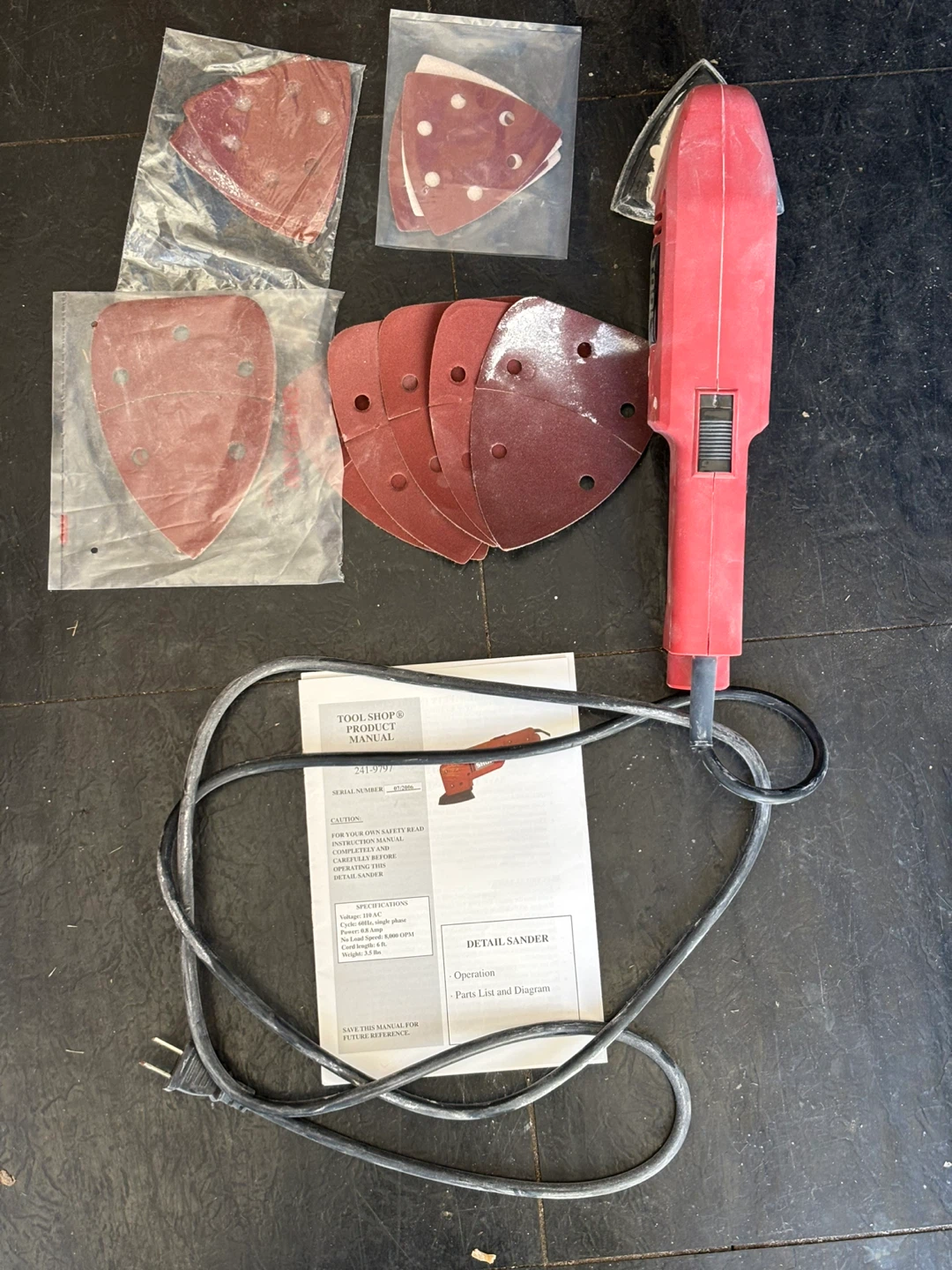Corded Electric sander - used - photo 2