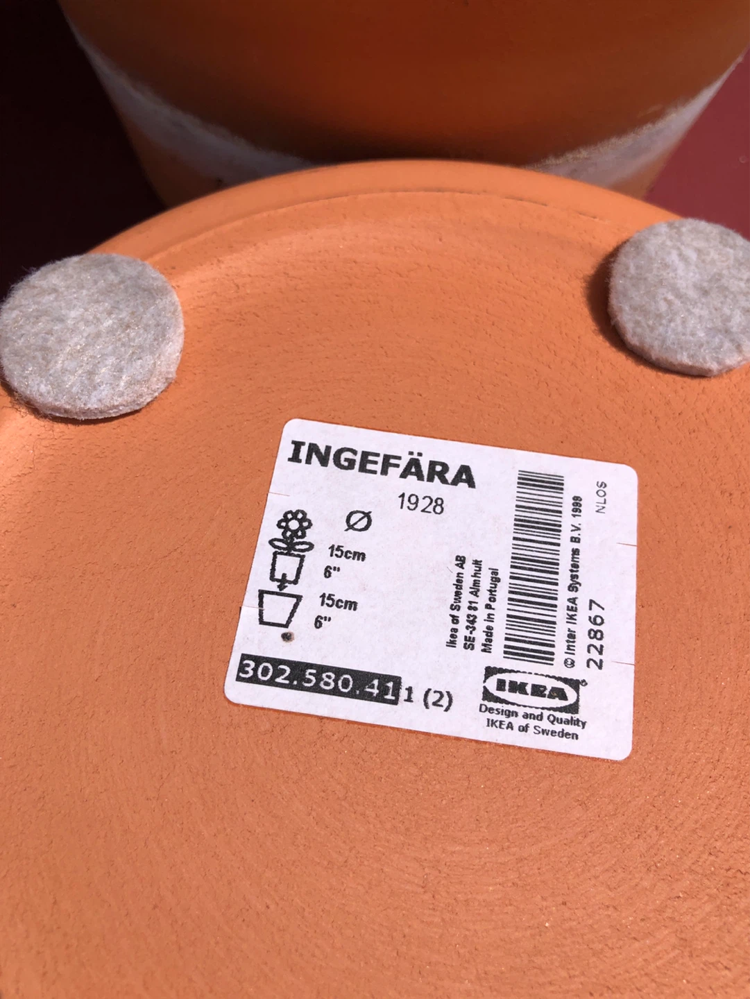 IKEA Ceramic  pots with tray and - photo 2