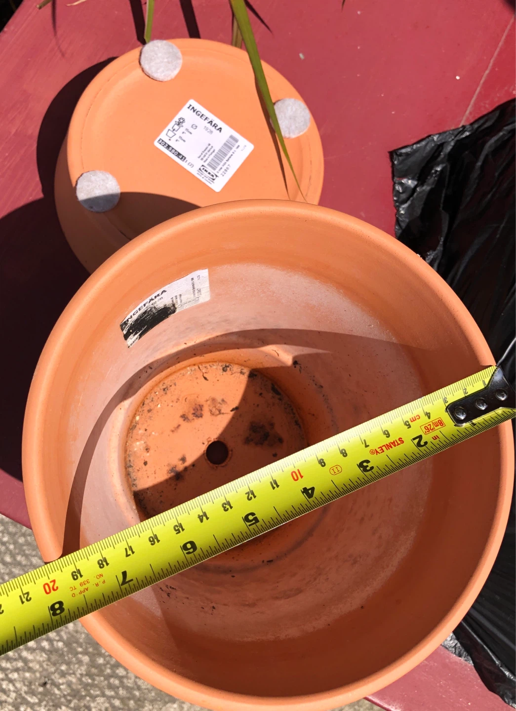 IKEA Ceramic  pots with tray and - photo 3