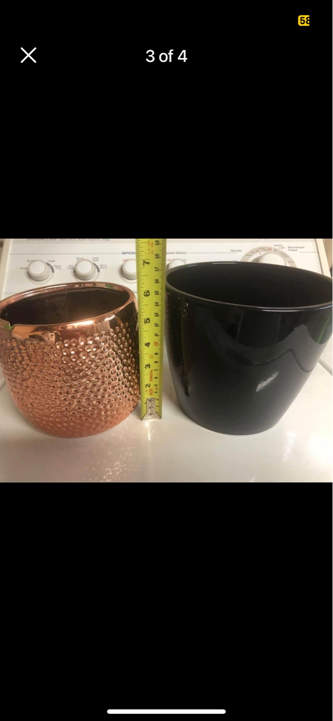 IKEA Ceramic  pots with tray and - photo 4