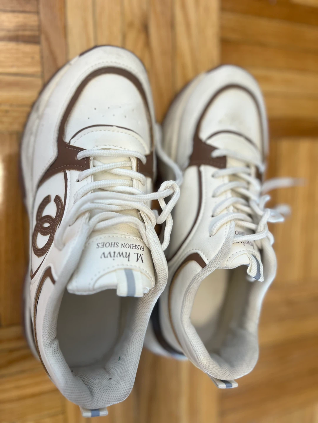 White and Brown Fashion Sneakers - photo 3