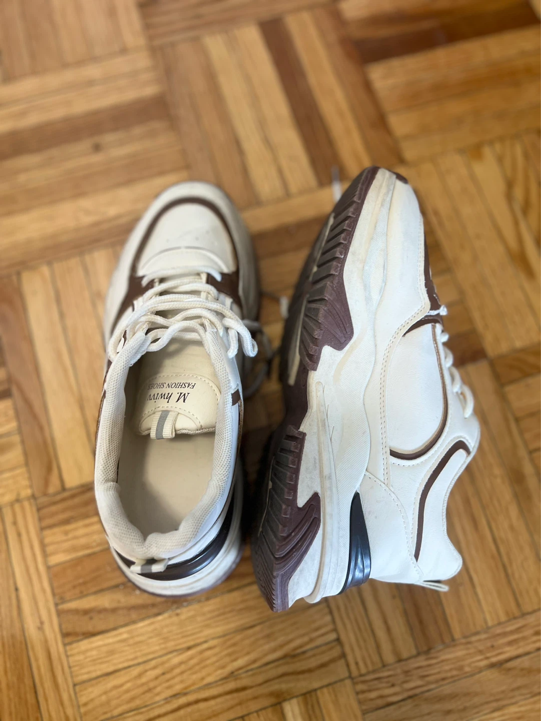 White and Brown Fashion Sneakers - photo 4