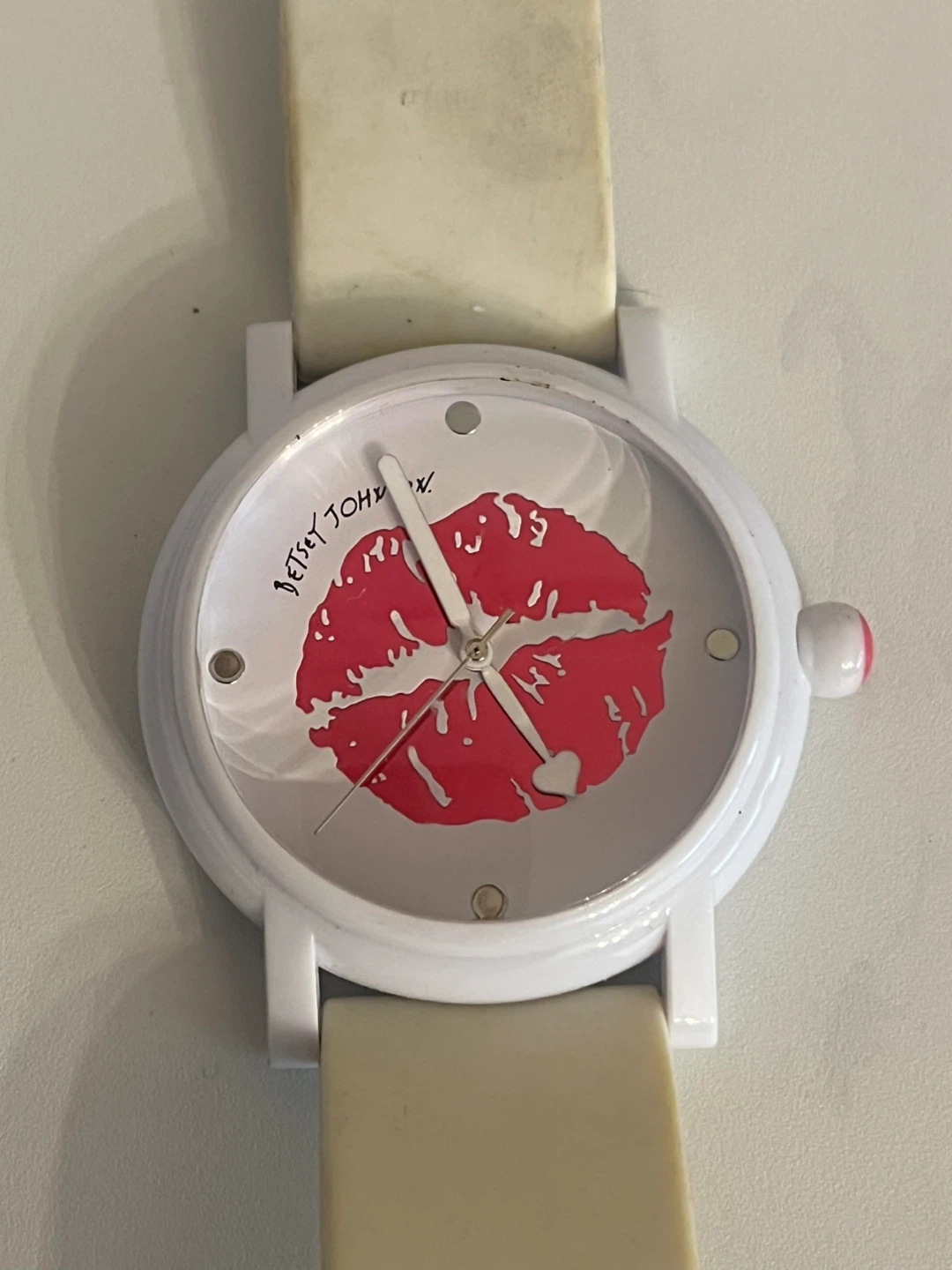 Betsey Johnson Kiss Print Watch
