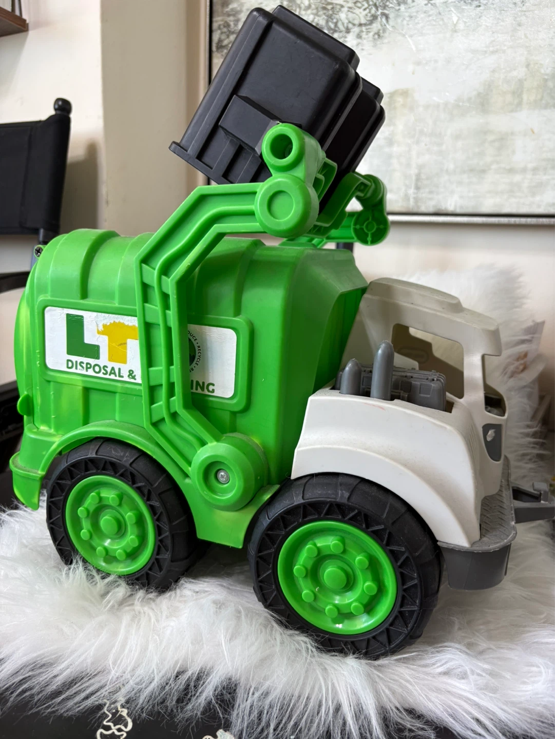 Green Toy Garbage Truck