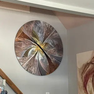 38" around silent non ticking MDF WALL CLOCK