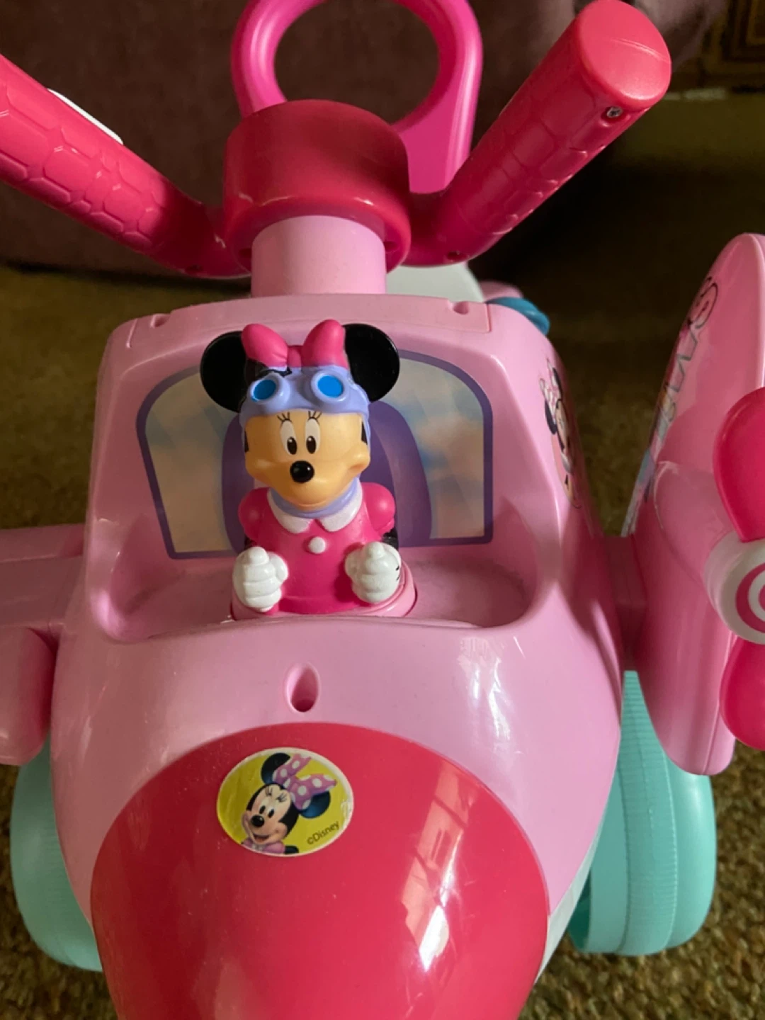 Disney Minnie Mouse Ride-On Plane Toy