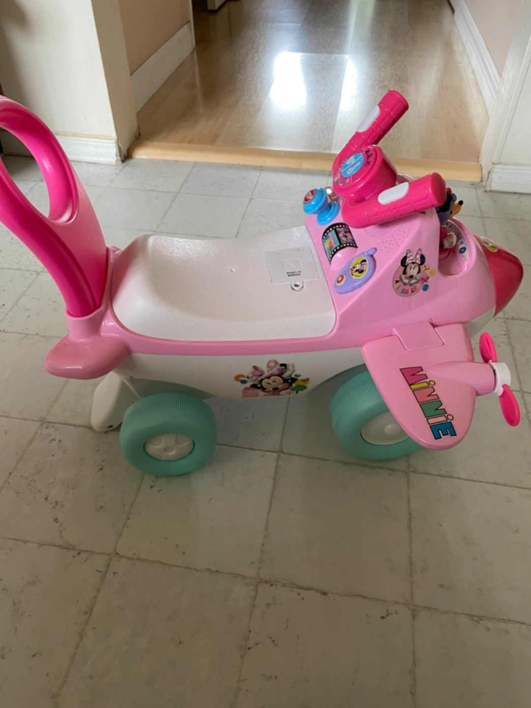 Disney Minnie Mouse Ride-On Plane Toy - photo 4