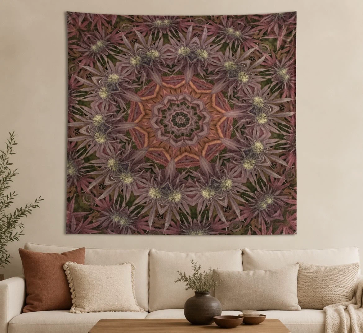 Large beautiful Society6 Pink Purple bud Tapestry – Wall Decor