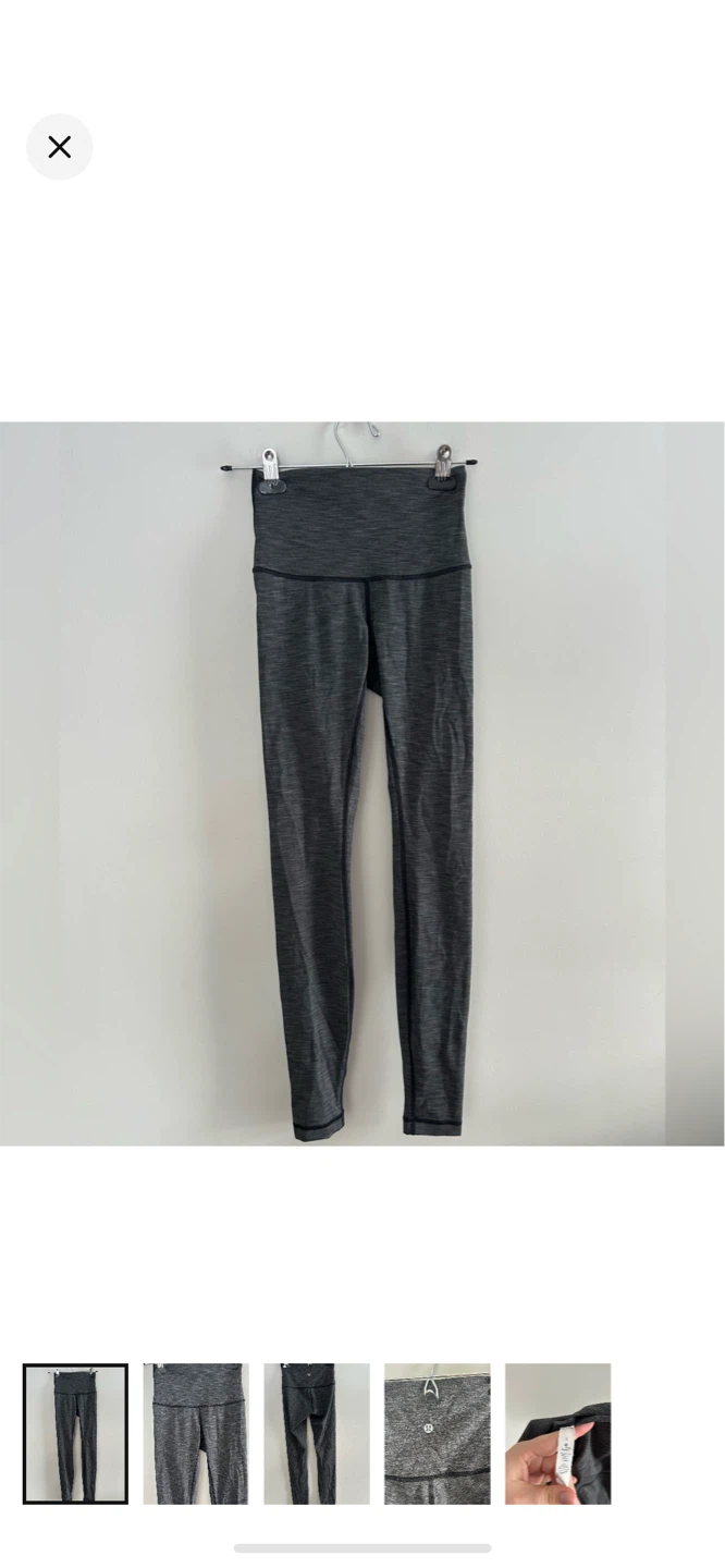 Lululemon Athletica Grey Heathered Leggings