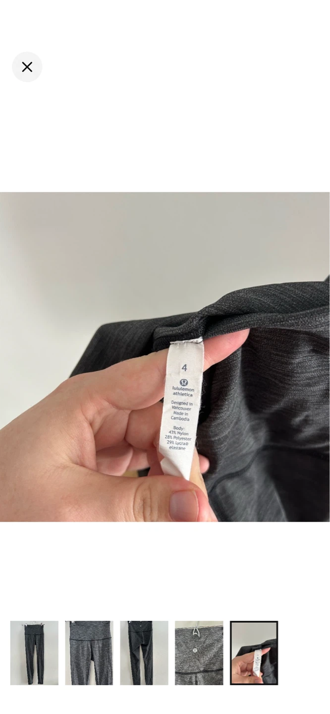 Lululemon Athletica Grey Heathered Leggings - photo 5