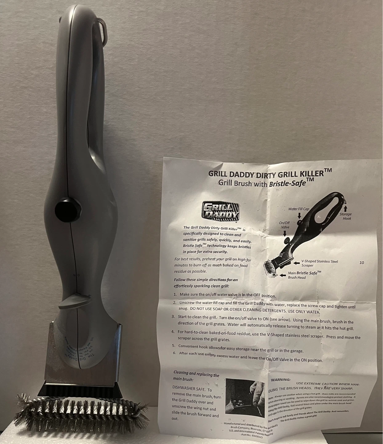 Grill Daddy Dirty Grill Killer Steam BBQ Grill Brush - photo 5