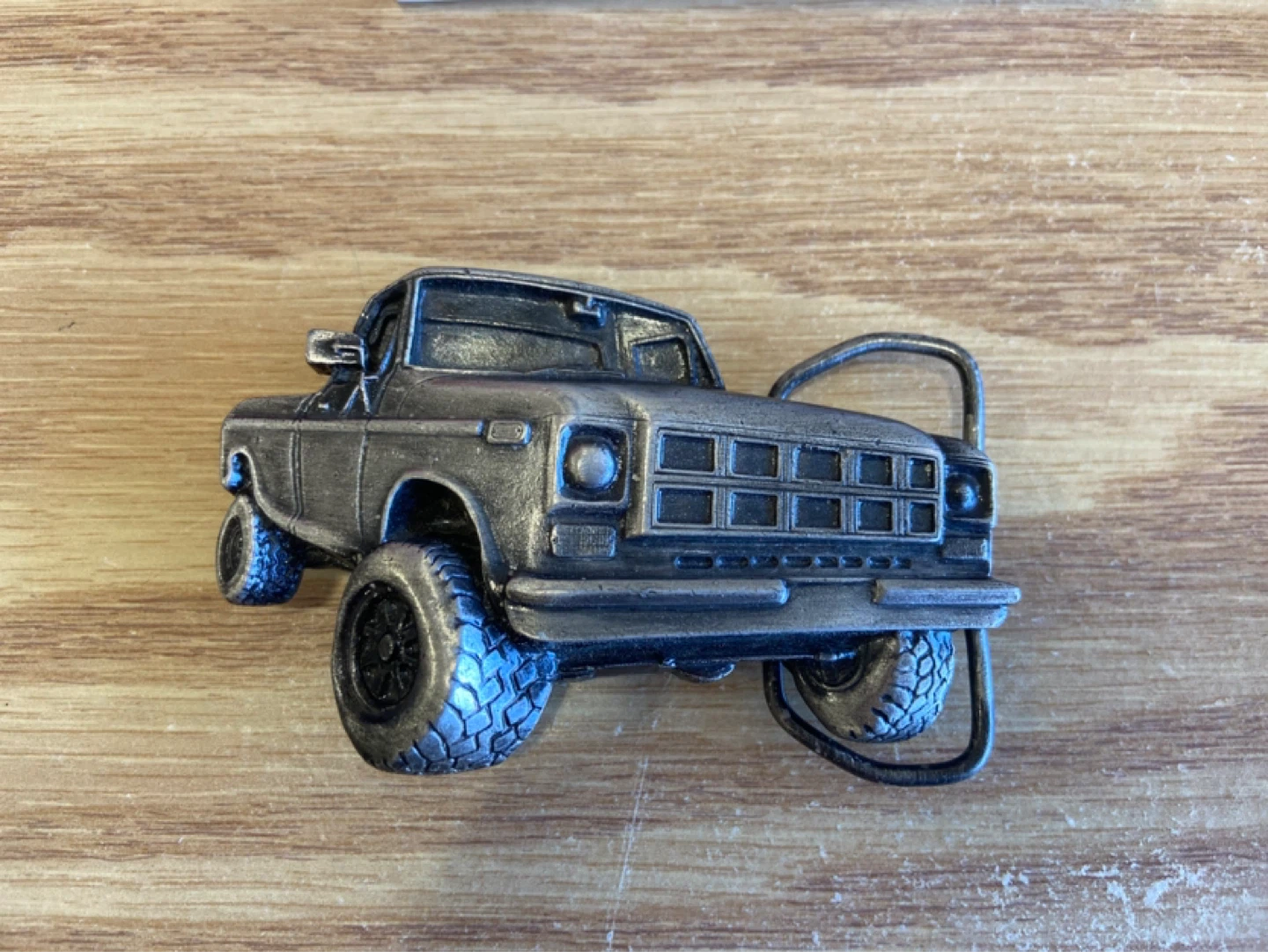 Vintage 1972 Bergamot Brass Works Truck Belt Buckle