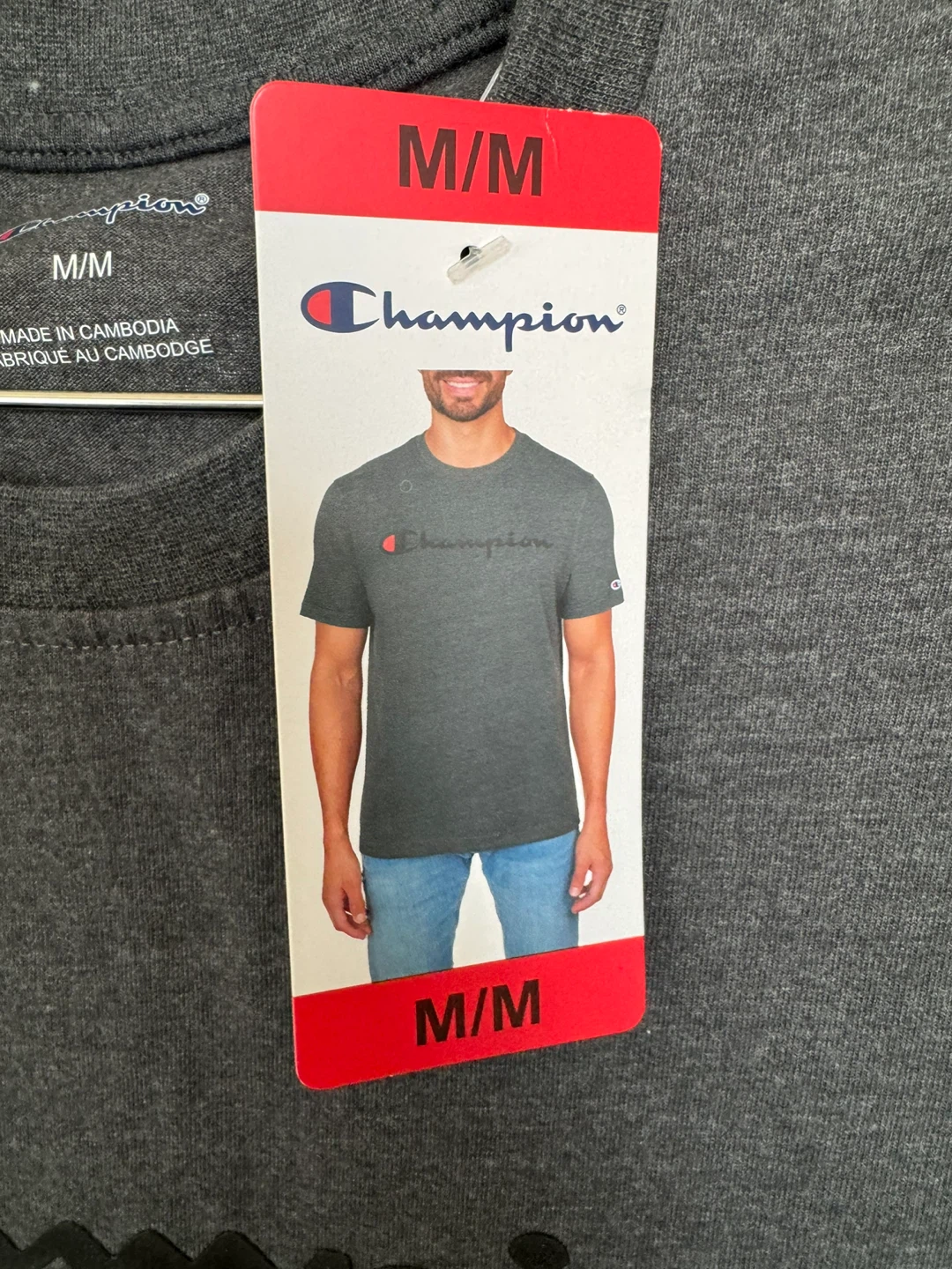 Champion Men's Grey T-Shirt - Size M - photo 3