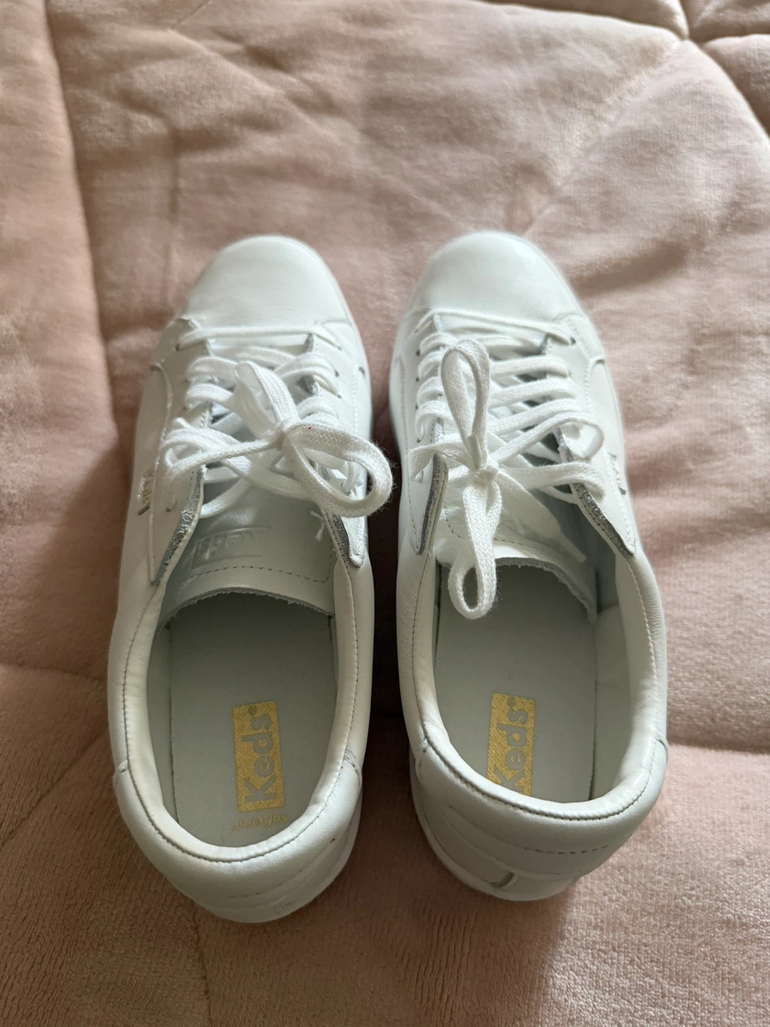 Keds Women's White Leather Sneakers