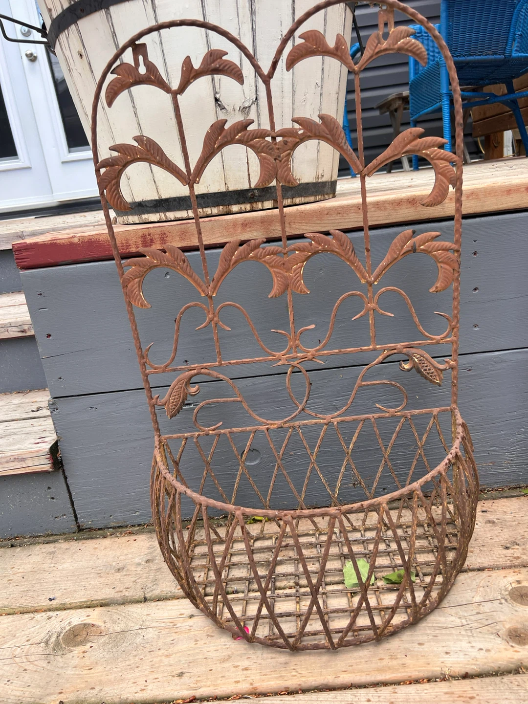 Rustic Metal Planter baskets, candle holders and torches - photo 3