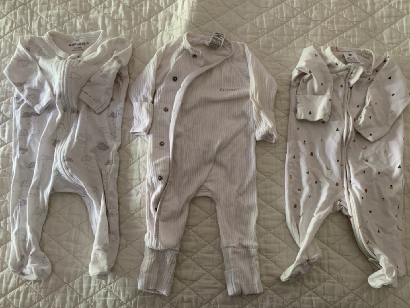 NB/ 0-3m Baby onesies - $1 each/ $5 for all