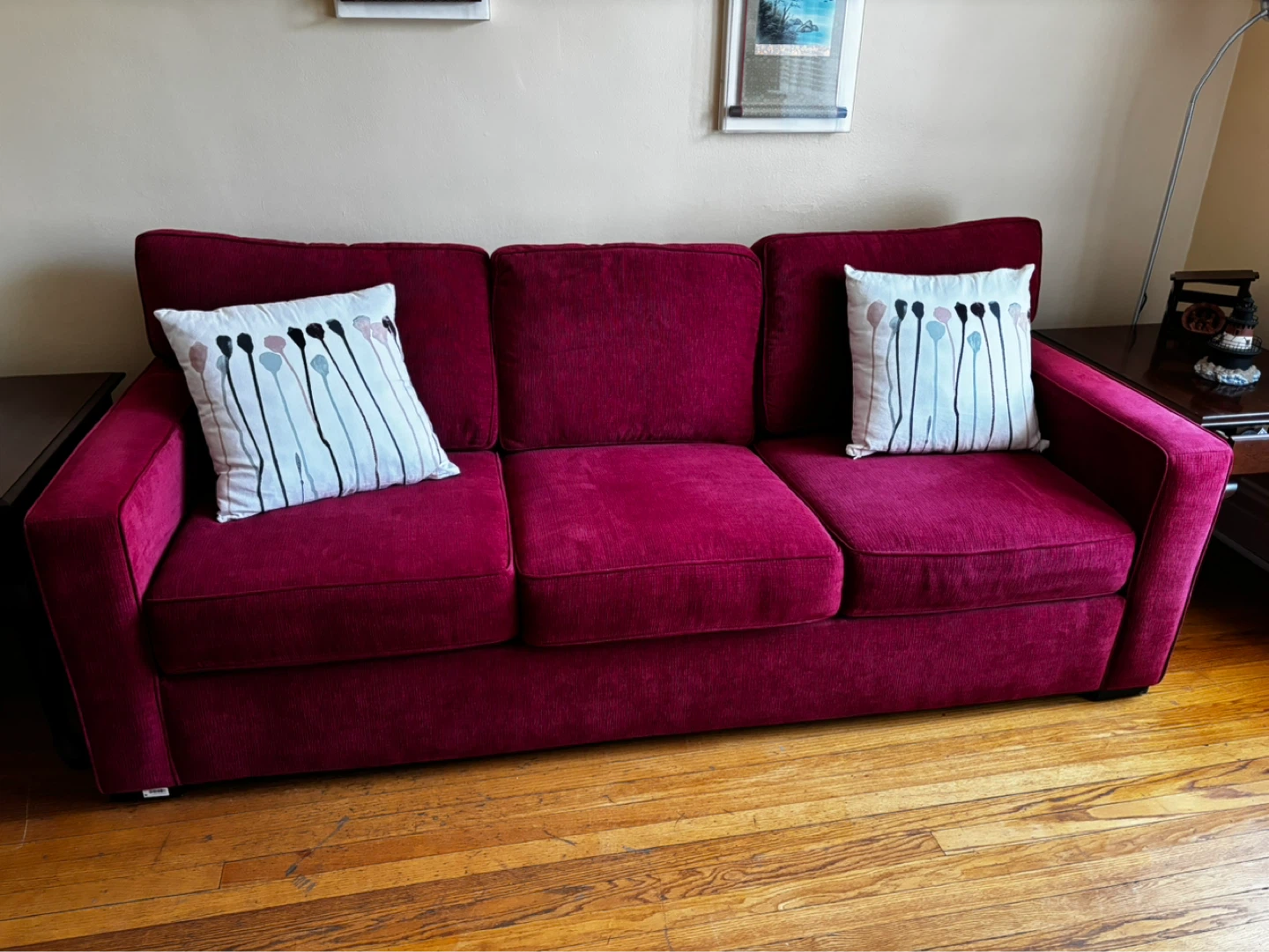Red Corduroy Sofa Bed