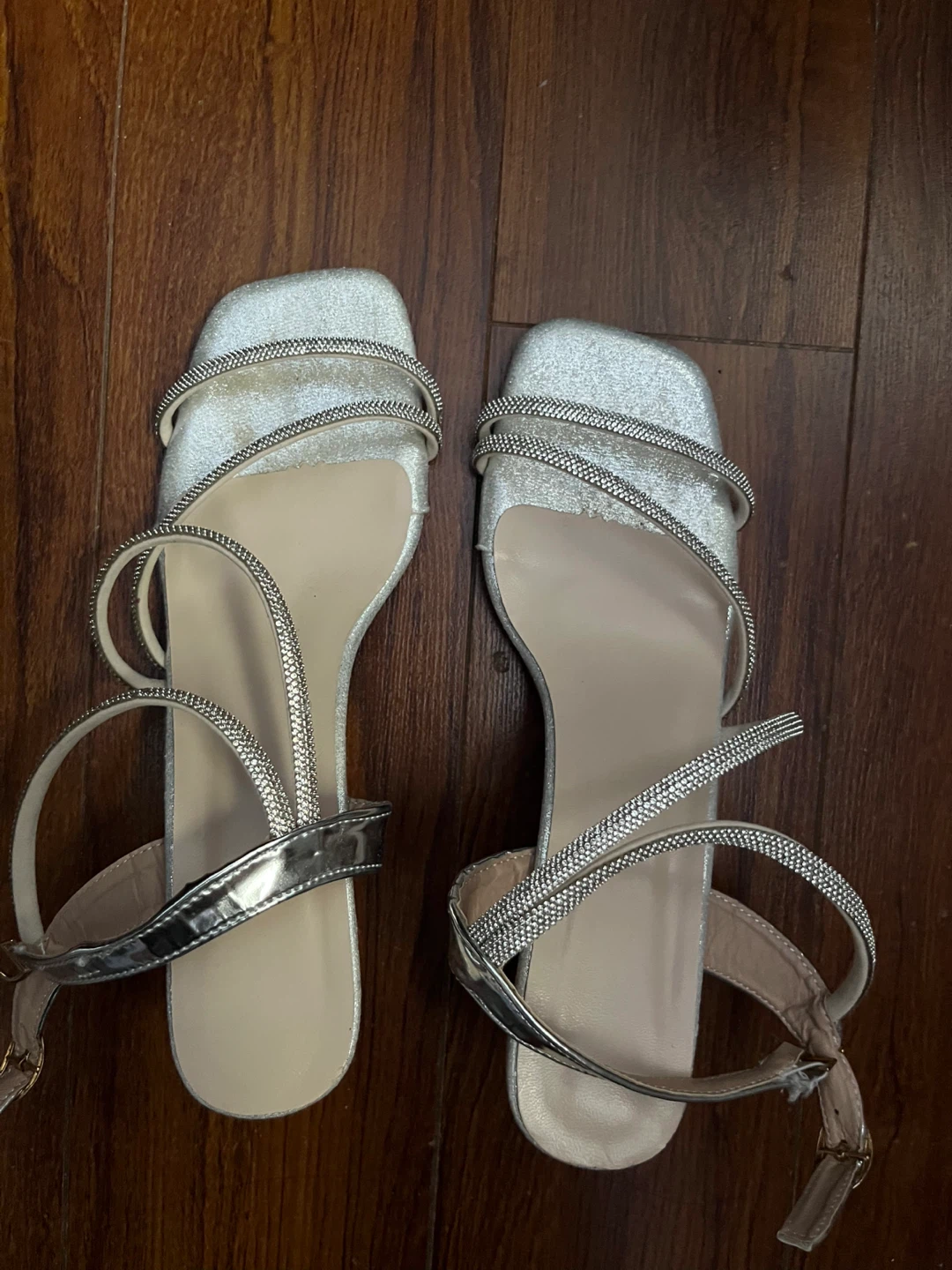 Silver sandals