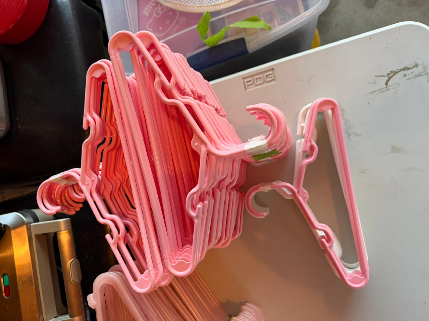 Bundle of 10 Plastic Hangers for kids clothes - photo 5