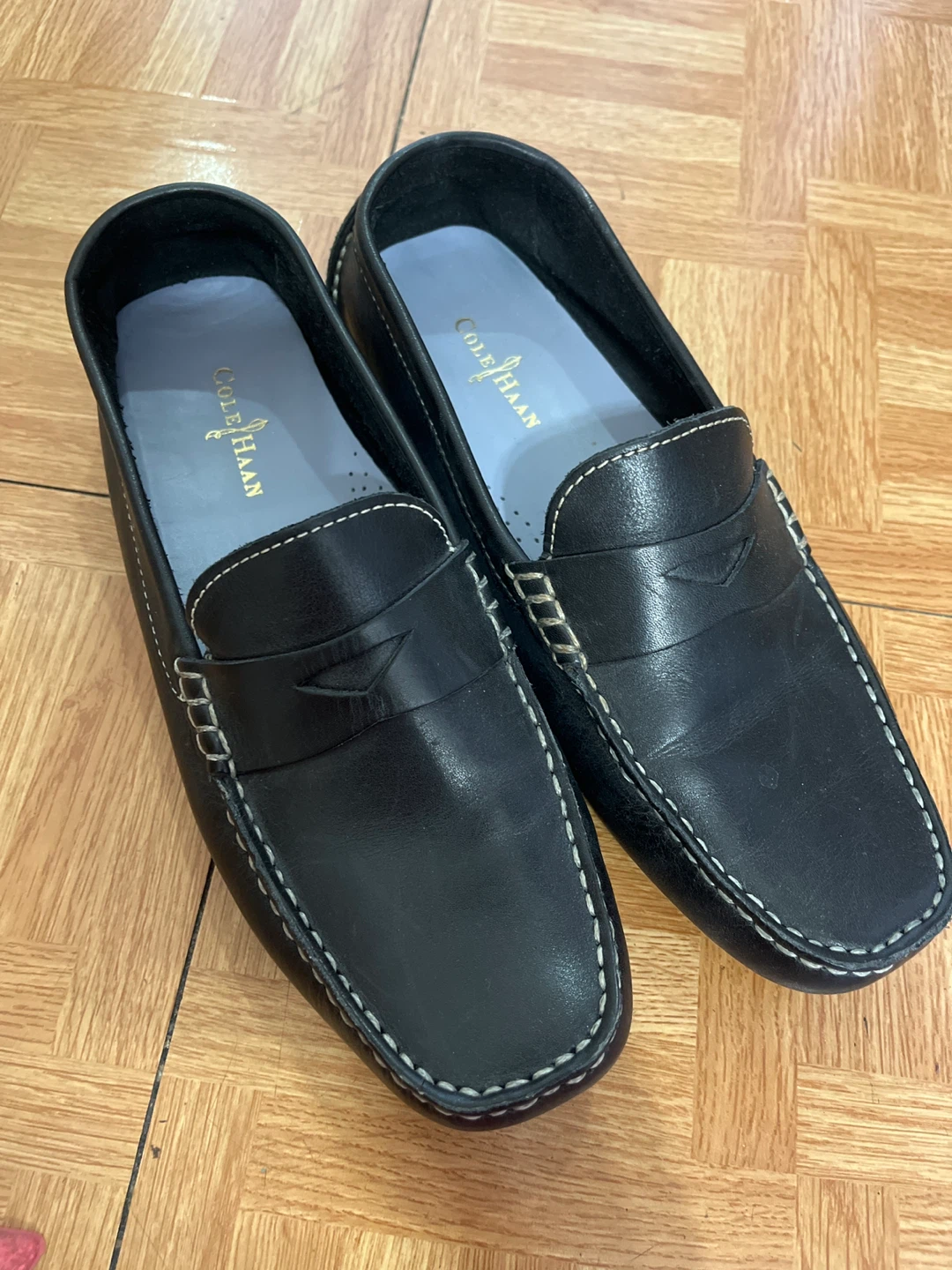 Cole Haan Black Leather Loafers