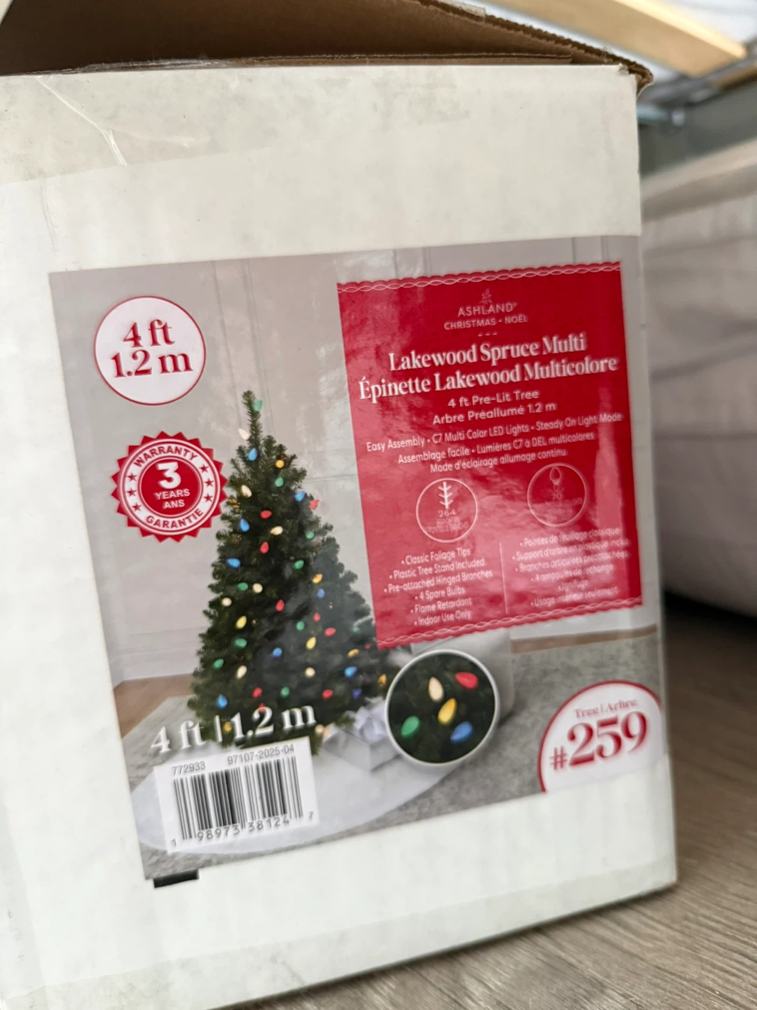 4 ft Lakewood Spruce Multi Pre-Lit Tree - photo 2
