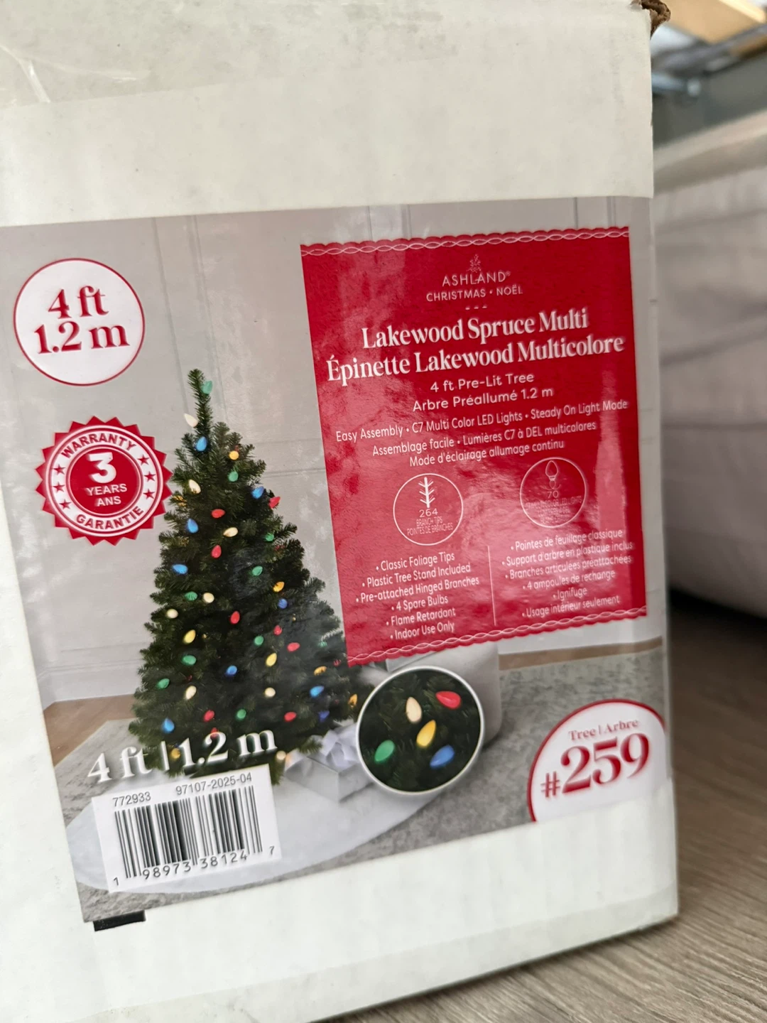 4 ft Lakewood Spruce Multi Pre-Lit Tree - photo 3