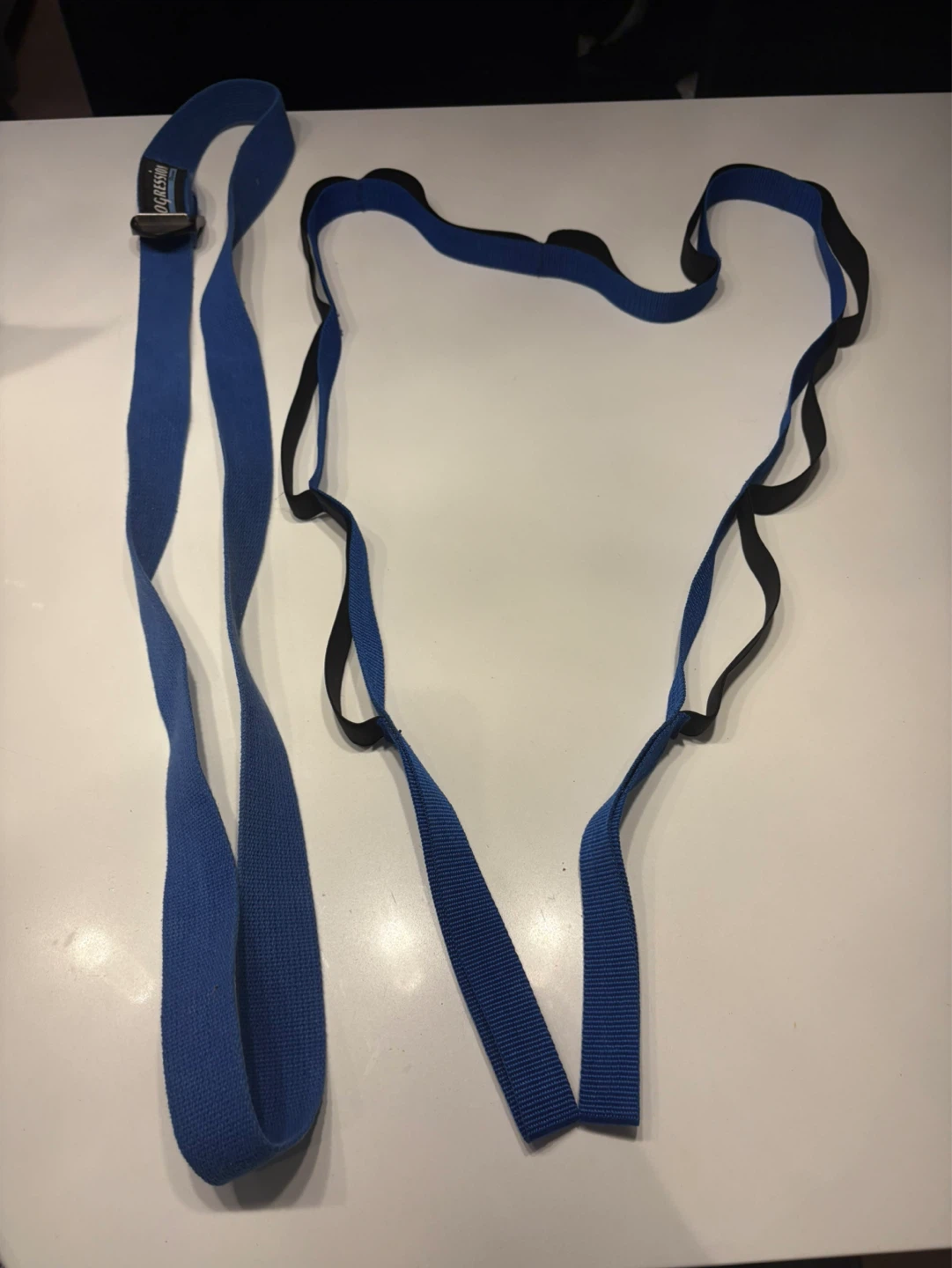 Blue Exercise and Stretching Straps