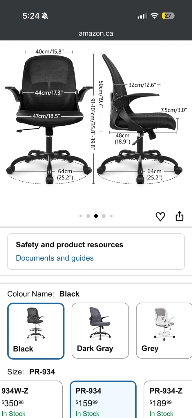Black Mesh  Ergonomic  Office Chair - photo 4