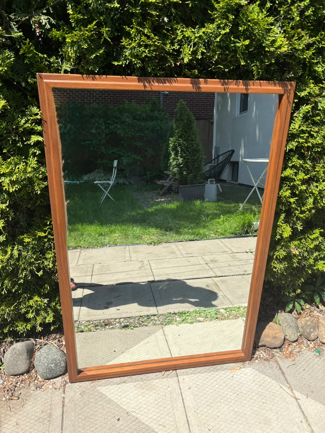 MCM Walnut Mirror - photo 2