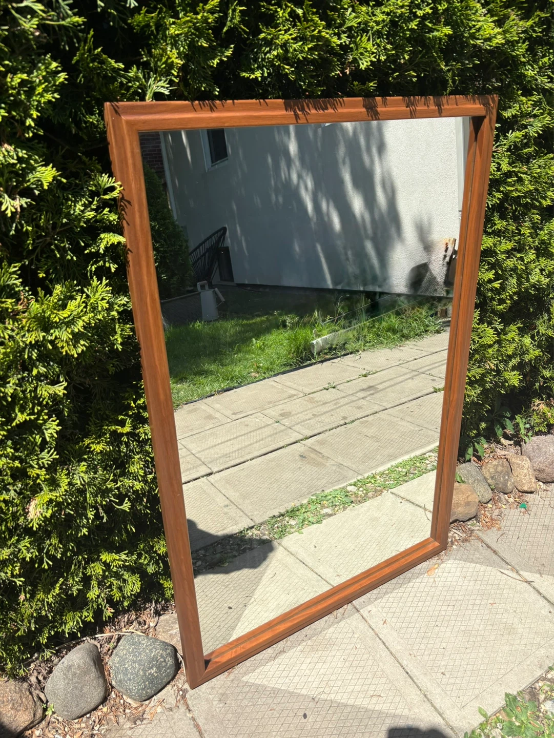 MCM Walnut Mirror