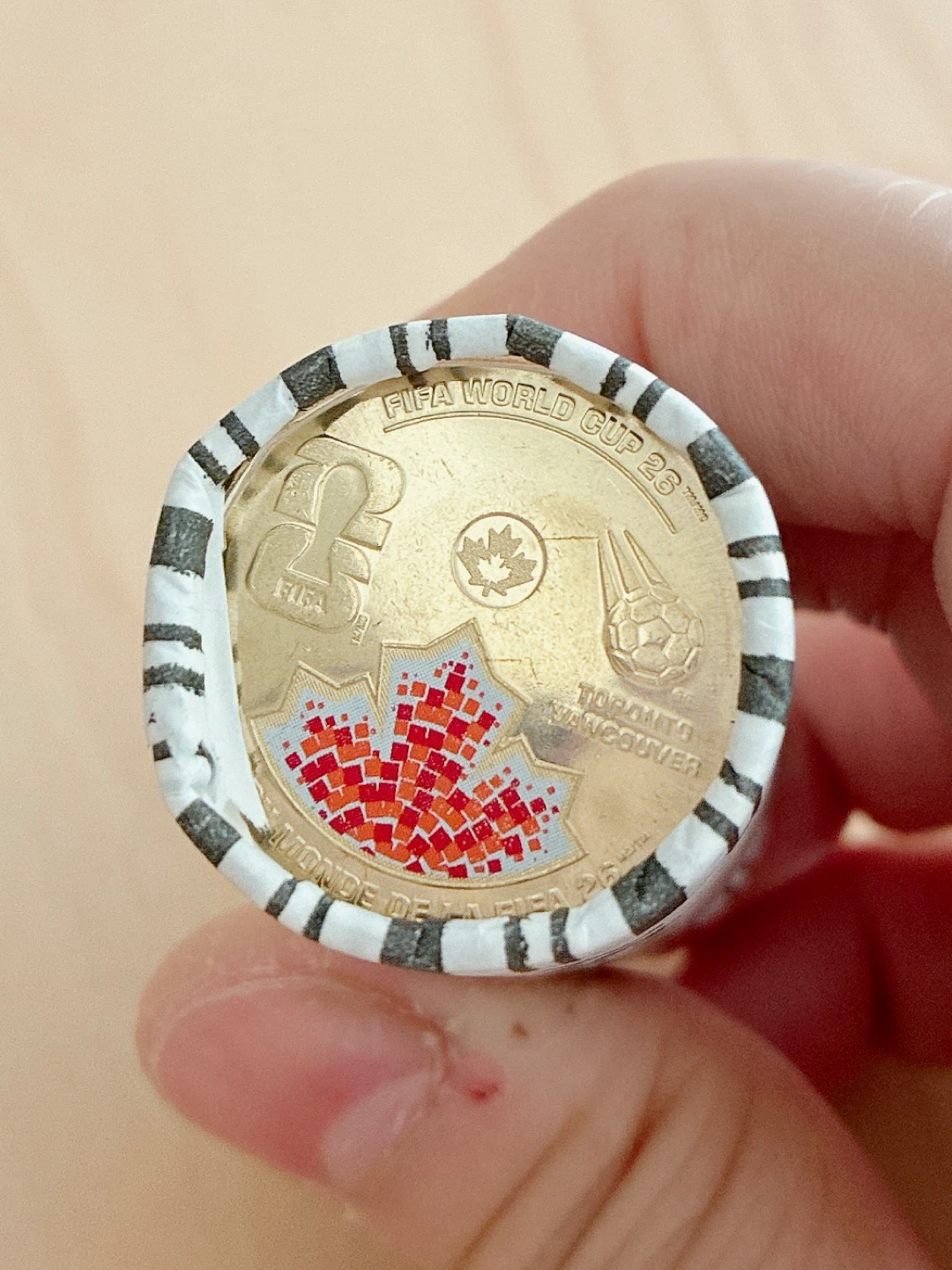 2026 FIFA World Cup Canada One Dollar Coin Roll - photo 2