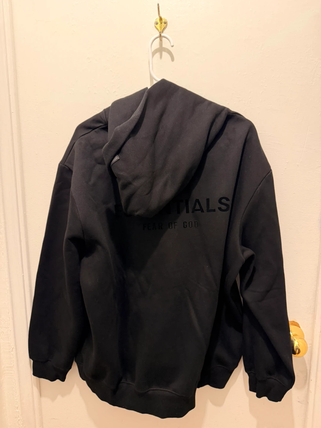 New Black Fear of God Essentials Hoodie - photo 3