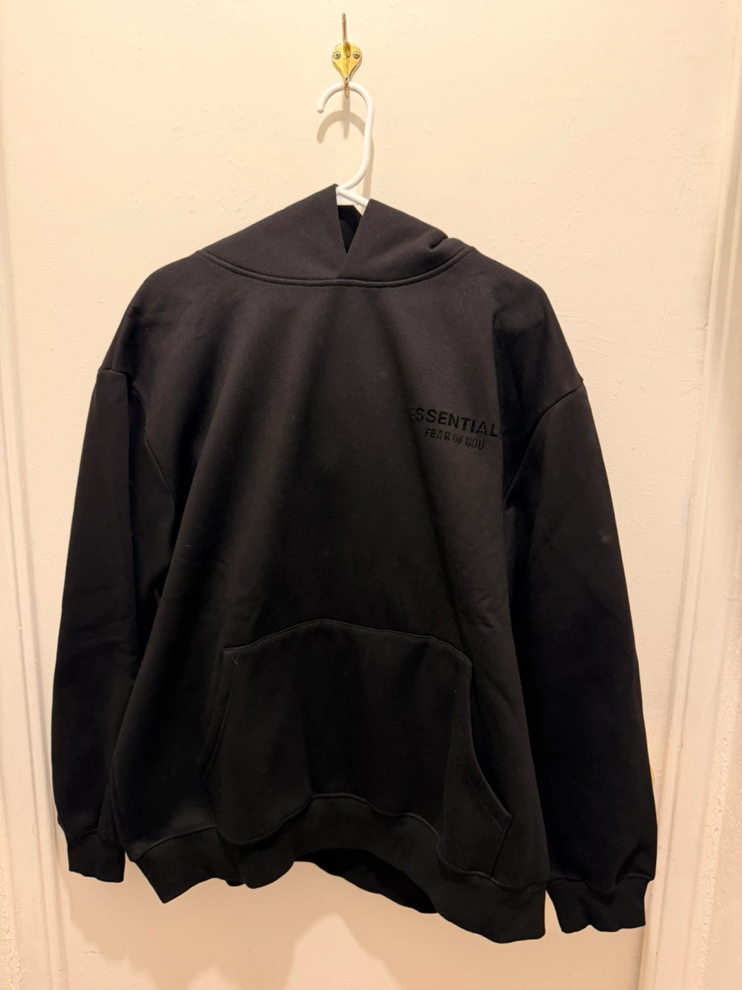 New Black Fear of God Essentials Hoodie - photo 4