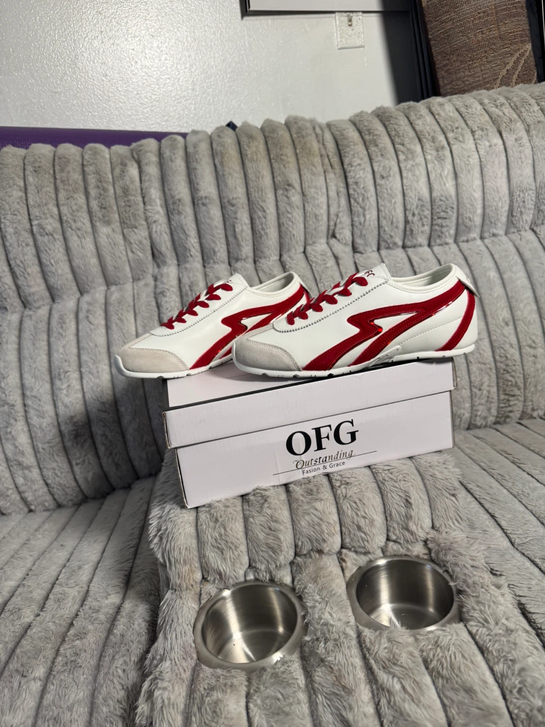 OFG White & Red Sneakers - photo 2