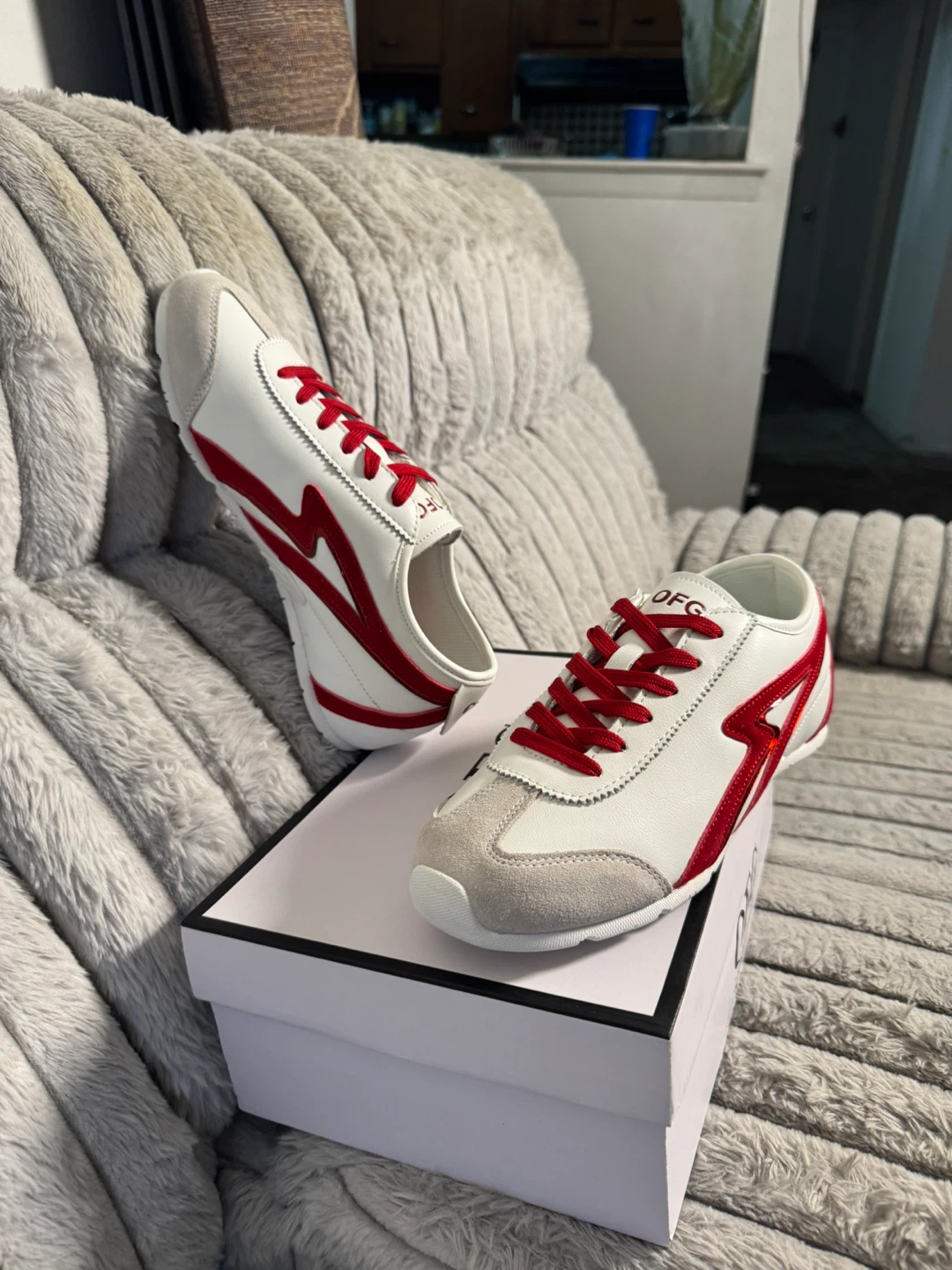 OFG White & Red Sneakers - photo 4