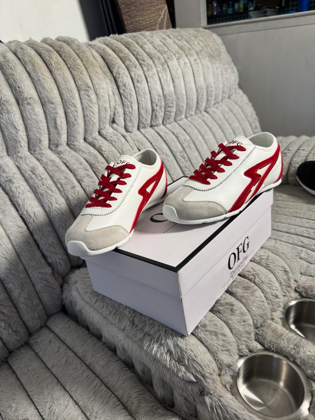 OFG White & Red Sneakers - photo 3