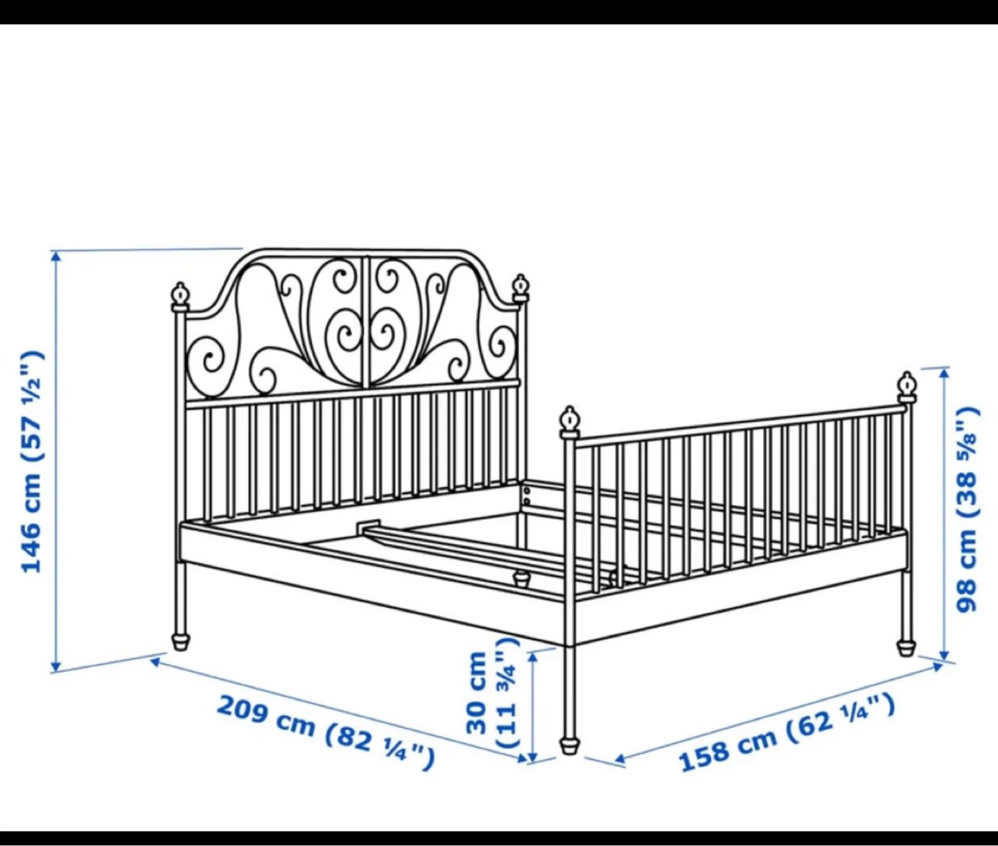 IKEA Leirvik bed  - Queen Size - photo 2