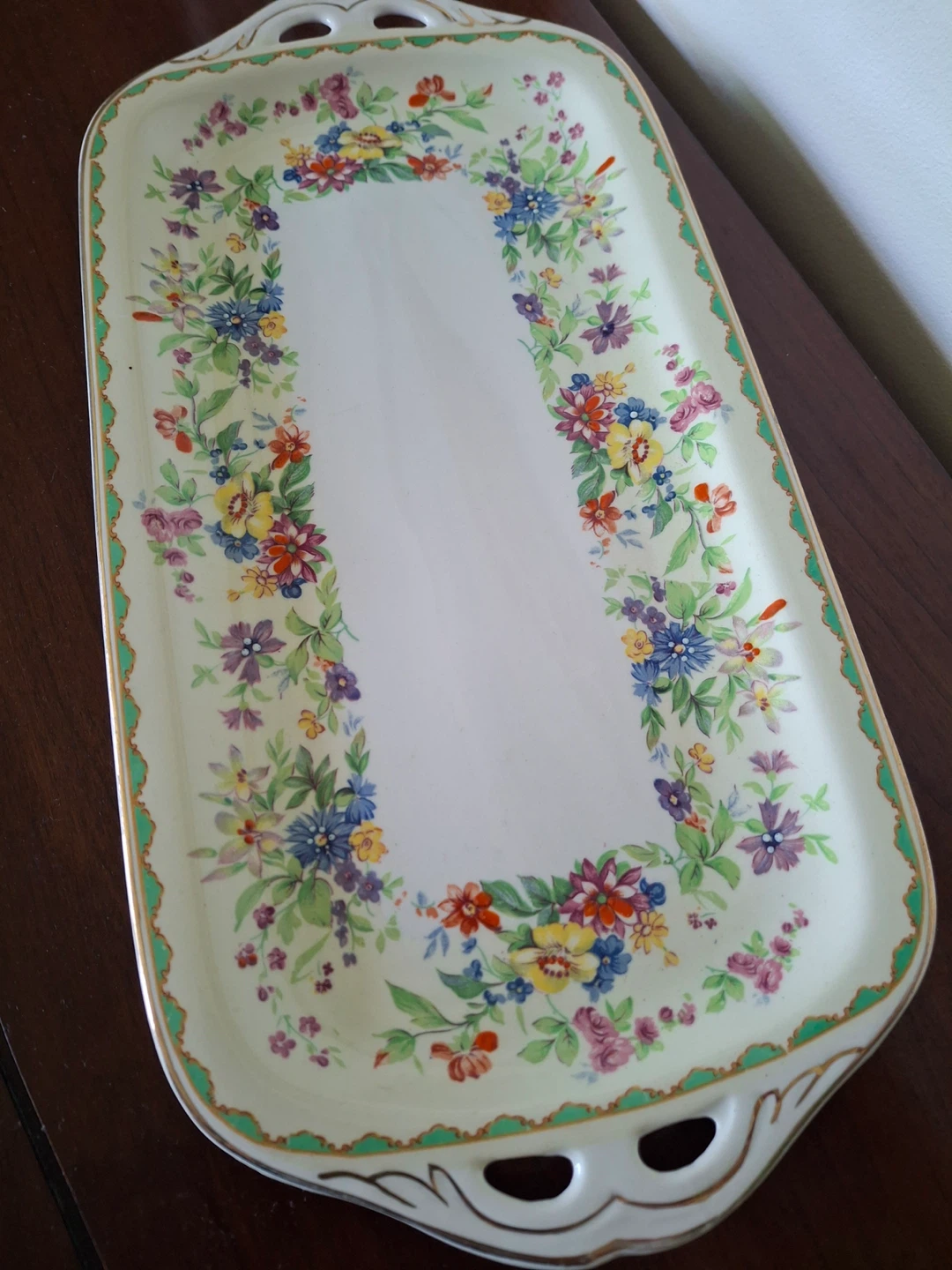 Vintage Johnson Bros Pareek sandwich tray - photo 3