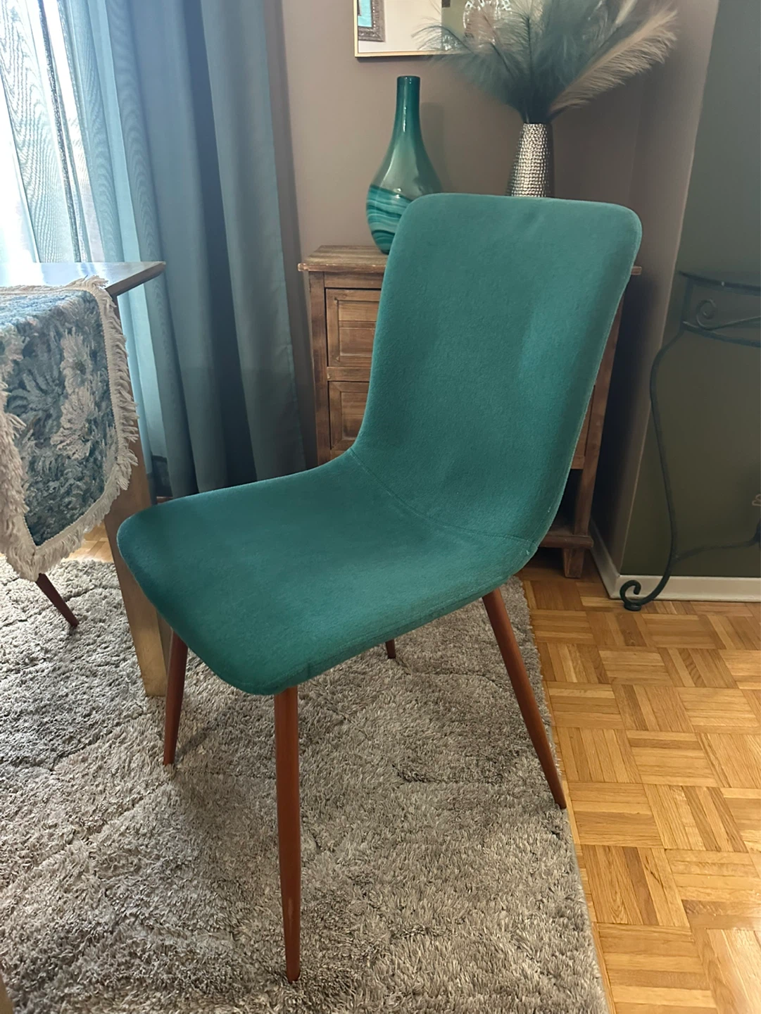 Teal Dining Chair x4