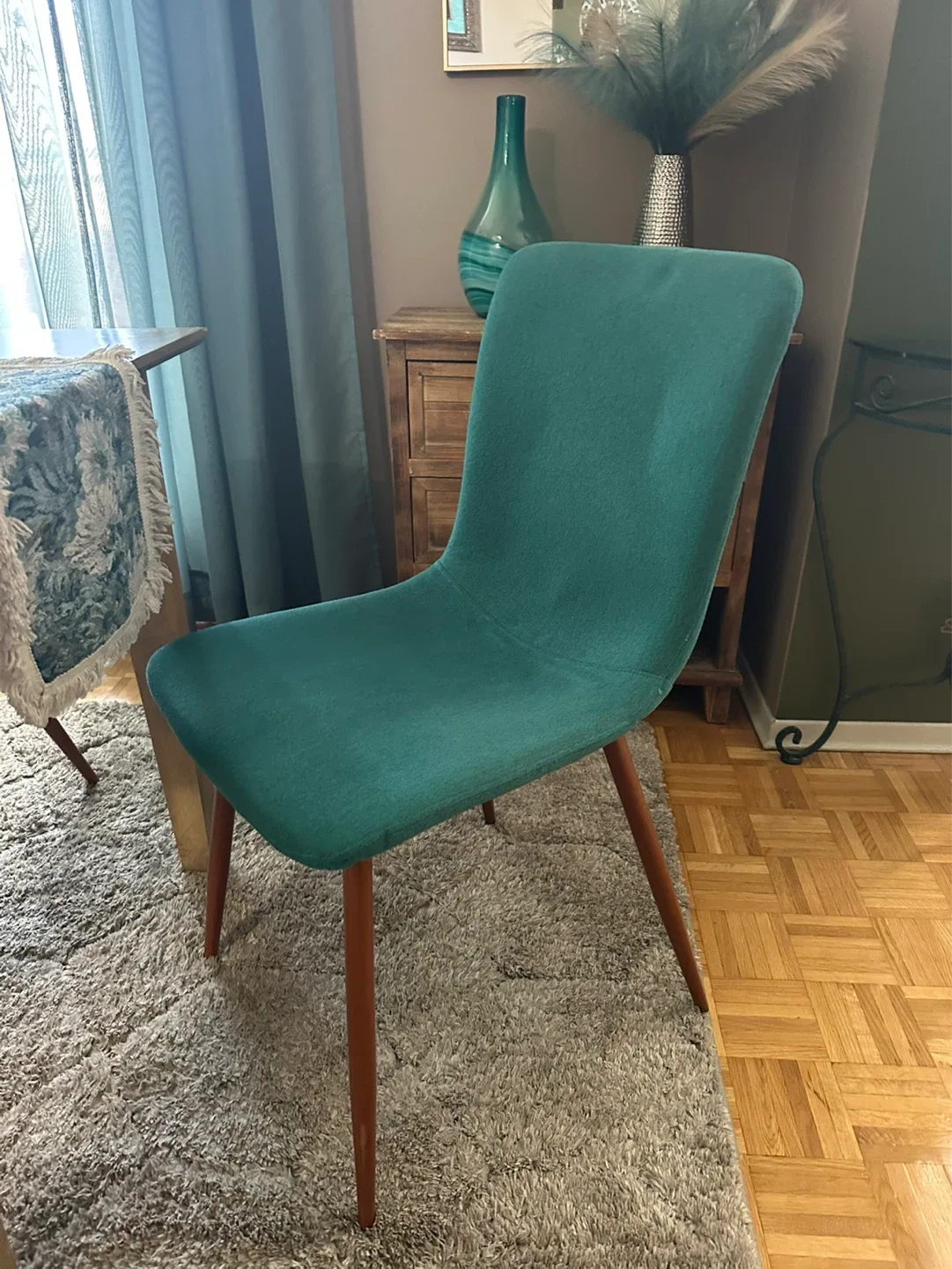 Teal Dining Chair x4