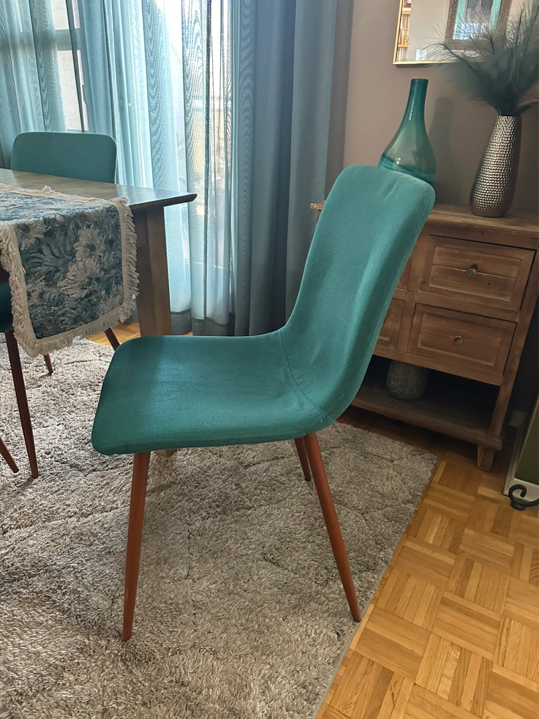 Teal Dining Chair x4 - photo 2