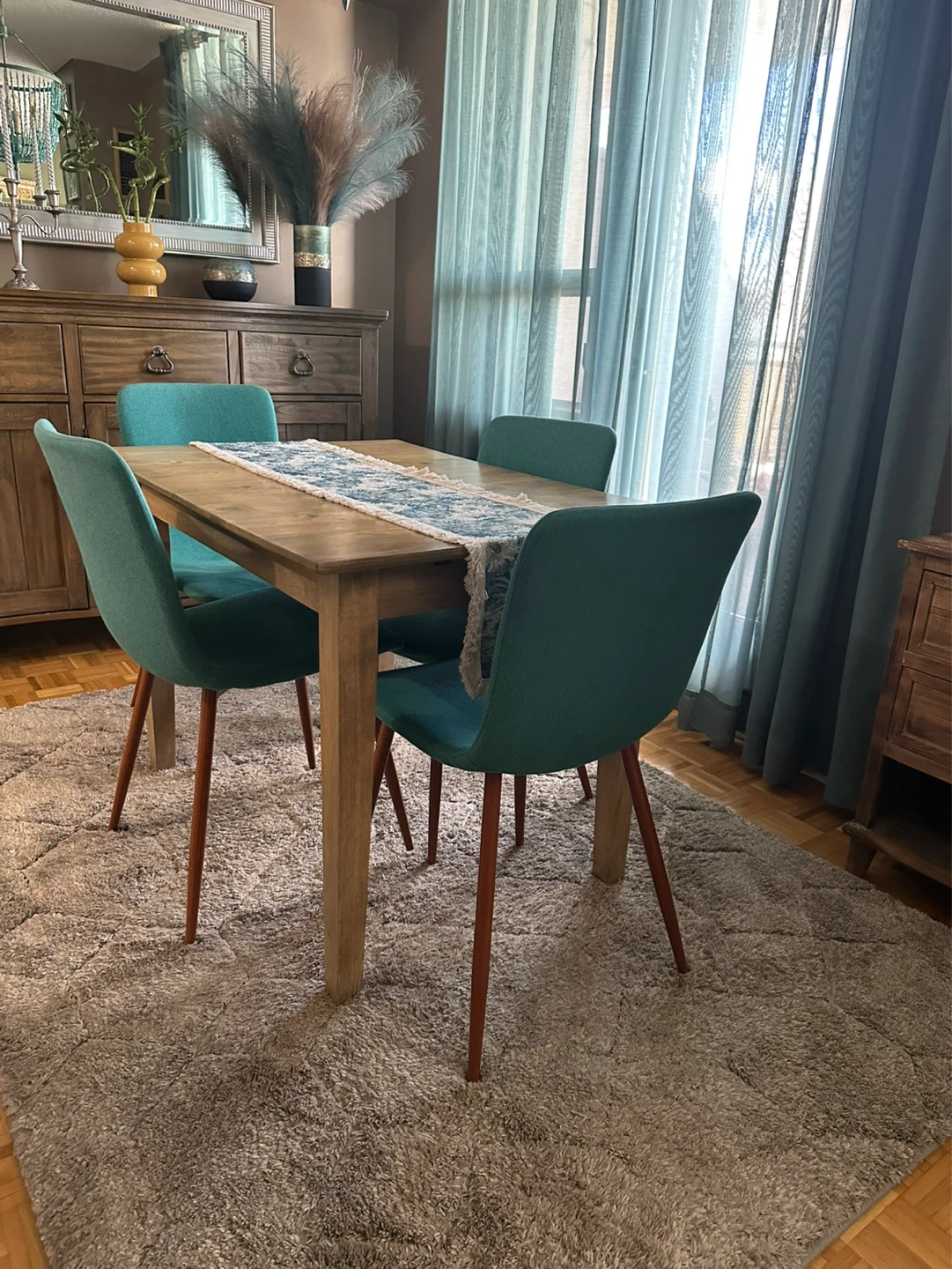 Teal Dining Chair x4 - photo 3