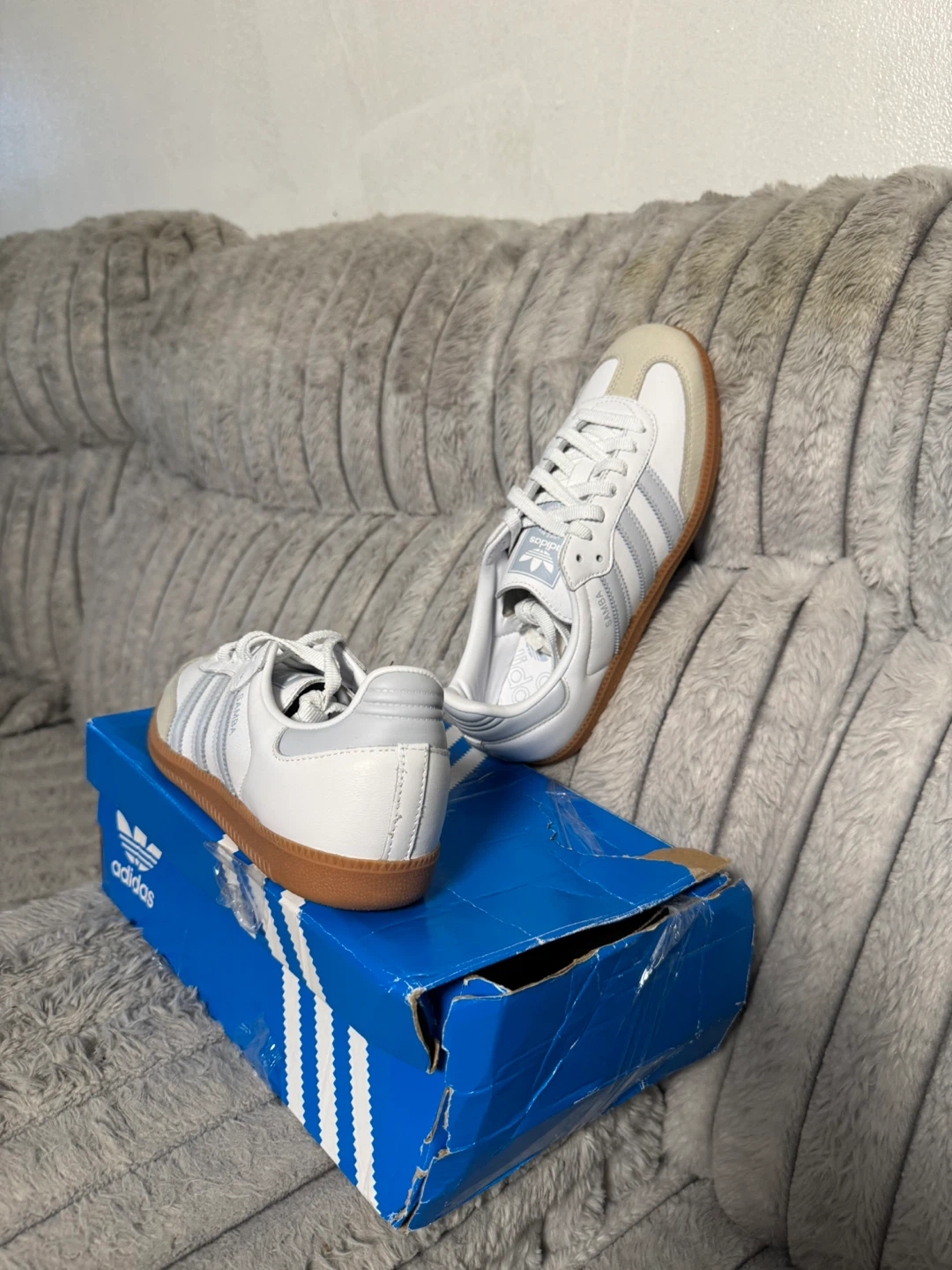 Adidas Samba Classic Shoes White/Grey - photo 2