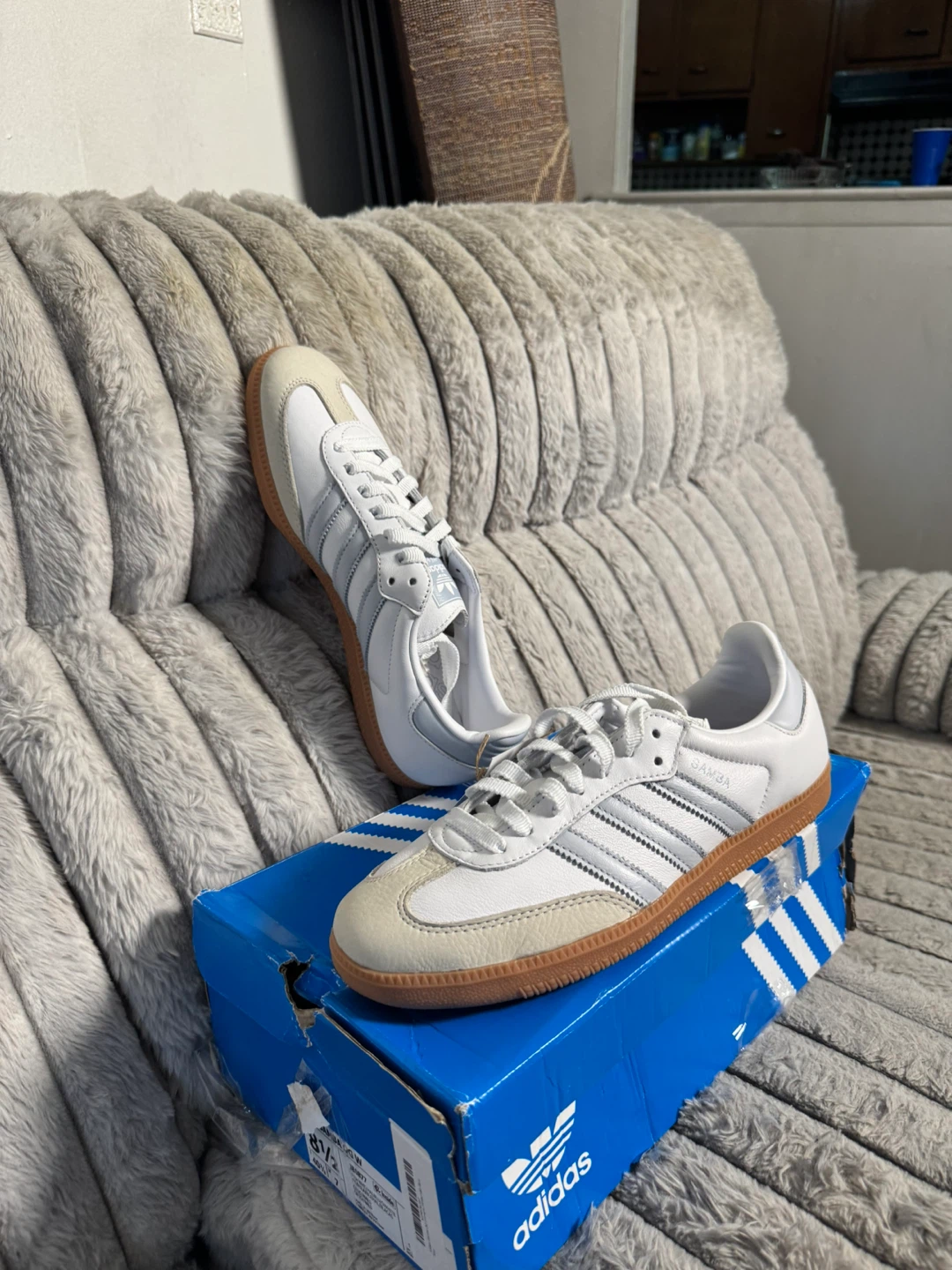 Adidas Samba Classic Shoes White/Grey