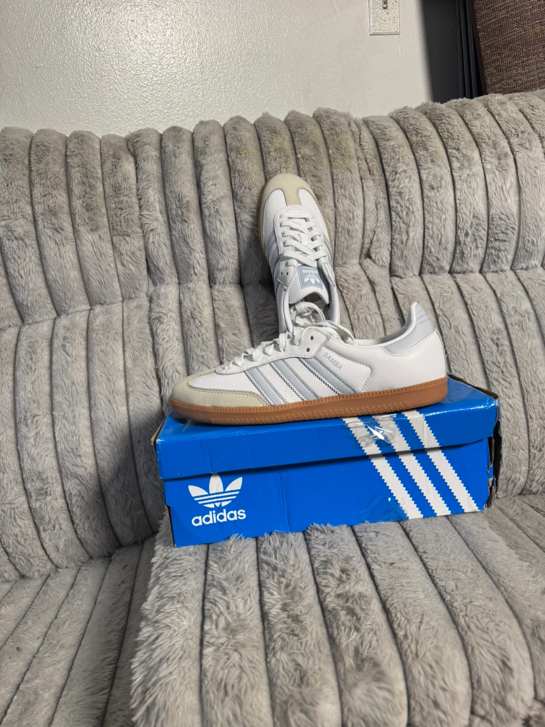 Adidas Samba Classic Shoes White/Grey - photo 3