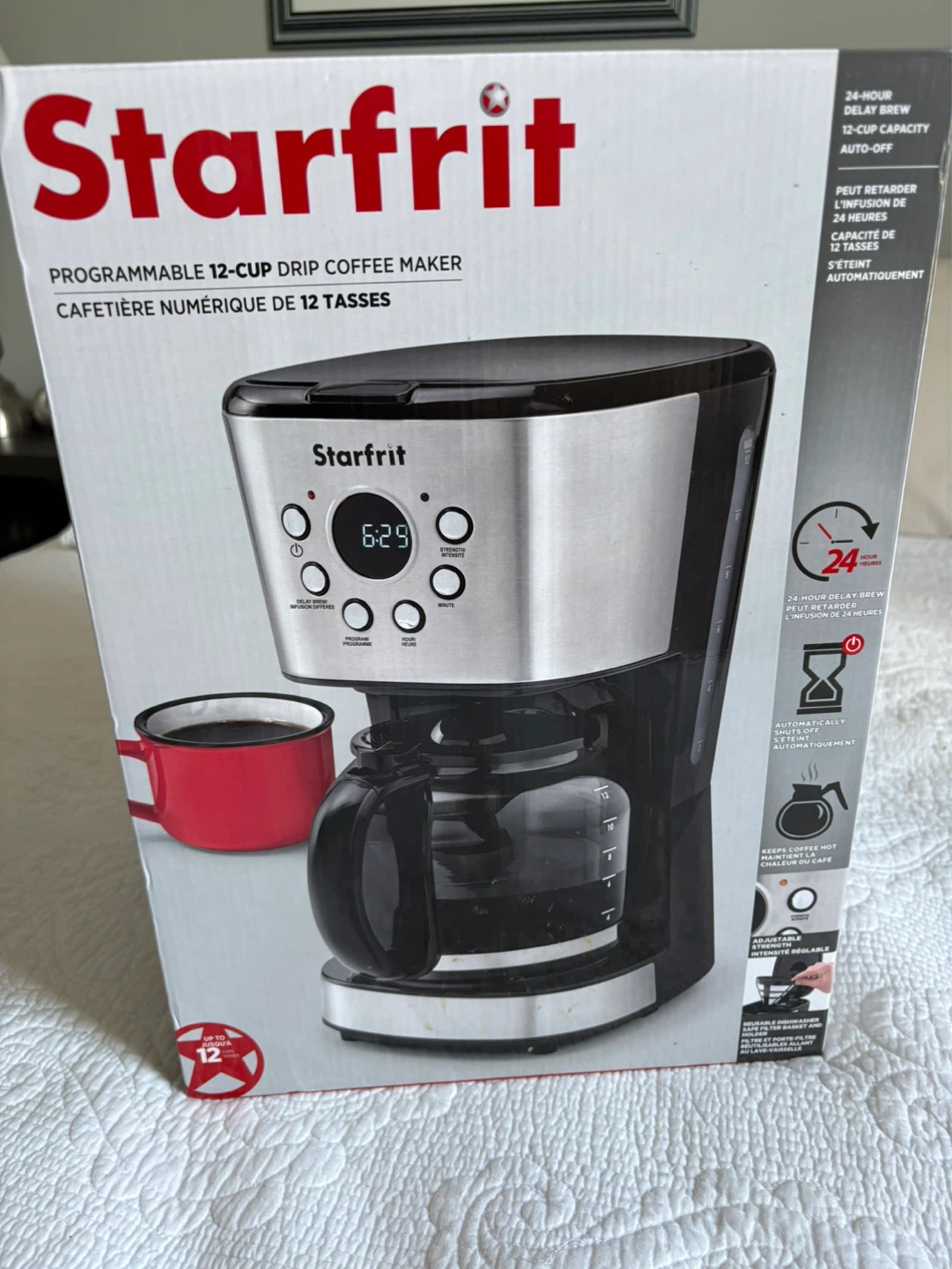Starfrit Programmable 12-Cup Drip Coffee Maker