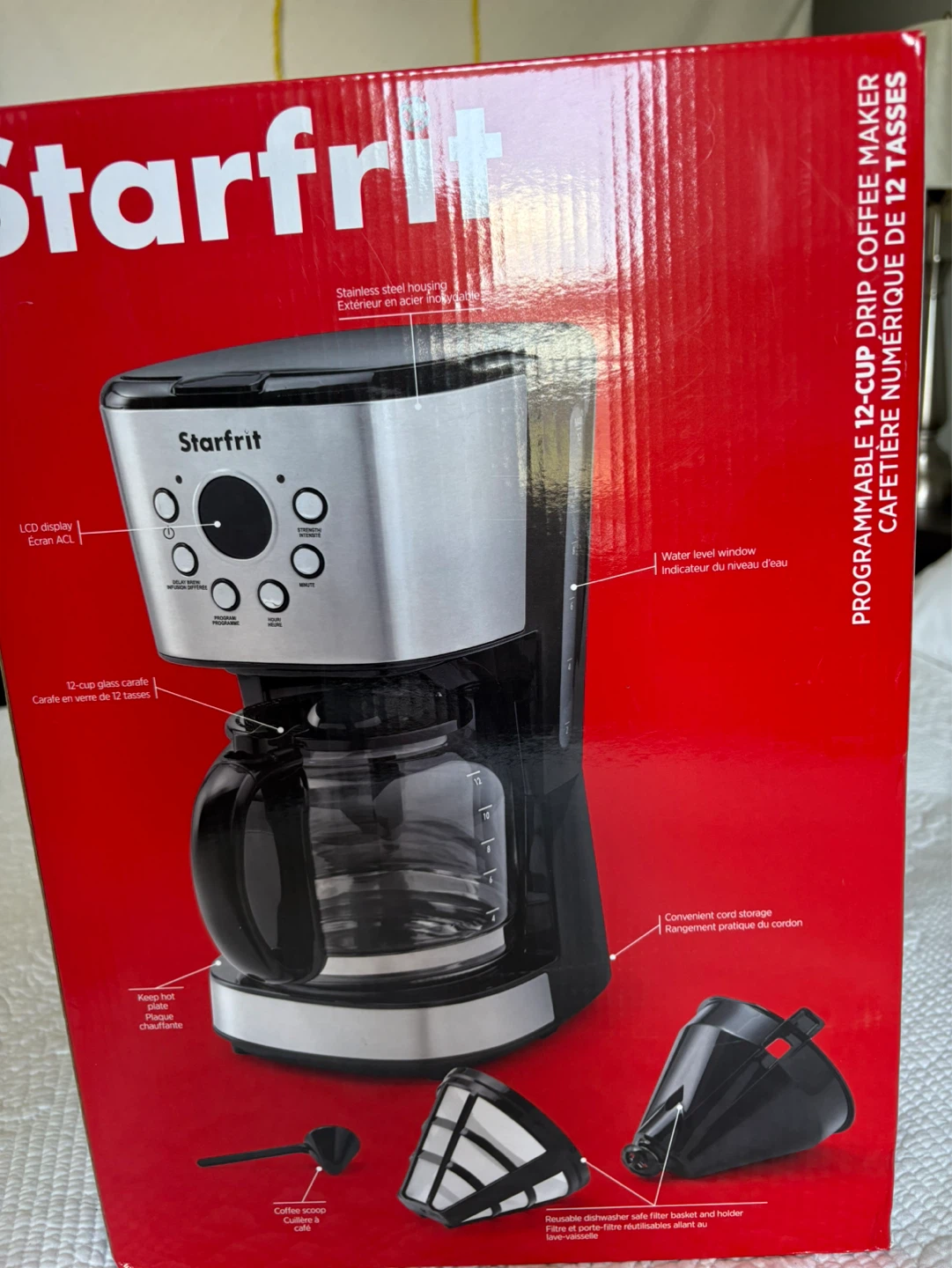 Starfrit Programmable 12-Cup Drip Coffee Maker - photo 3