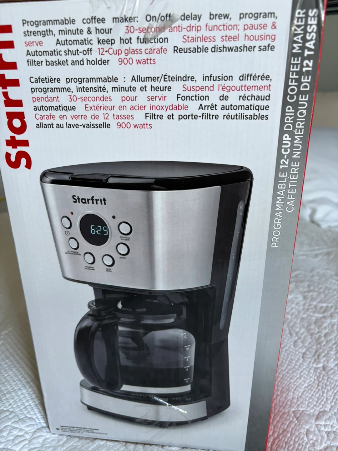 Starfrit Programmable 12-Cup Drip Coffee Maker - photo 2