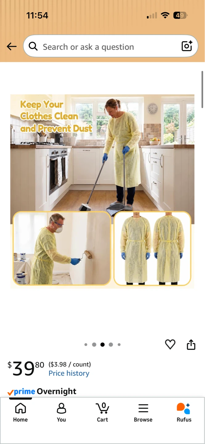 Yellow Disposable Gowns - photo 2